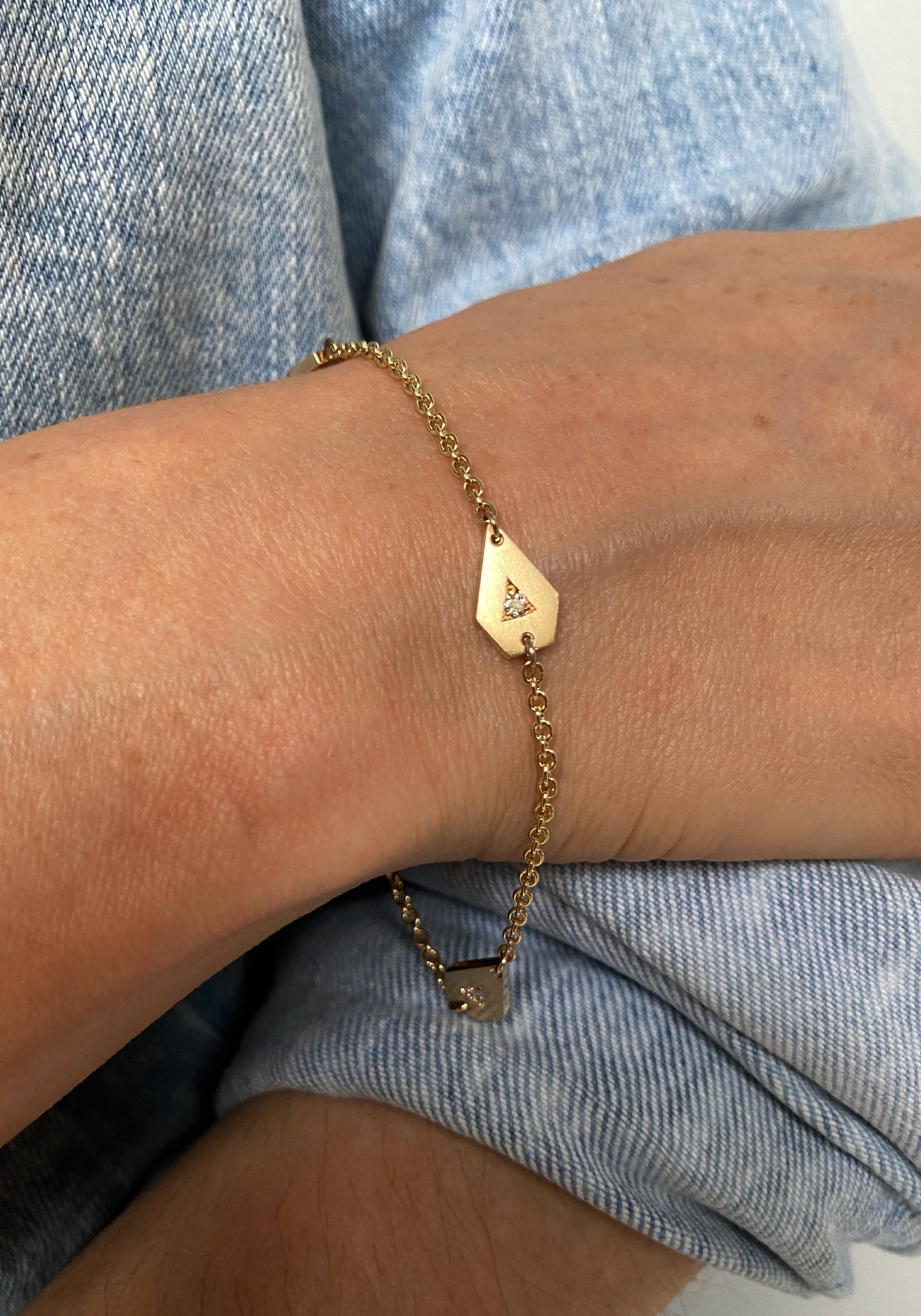 Prisma . Yellow Gold Bracelet