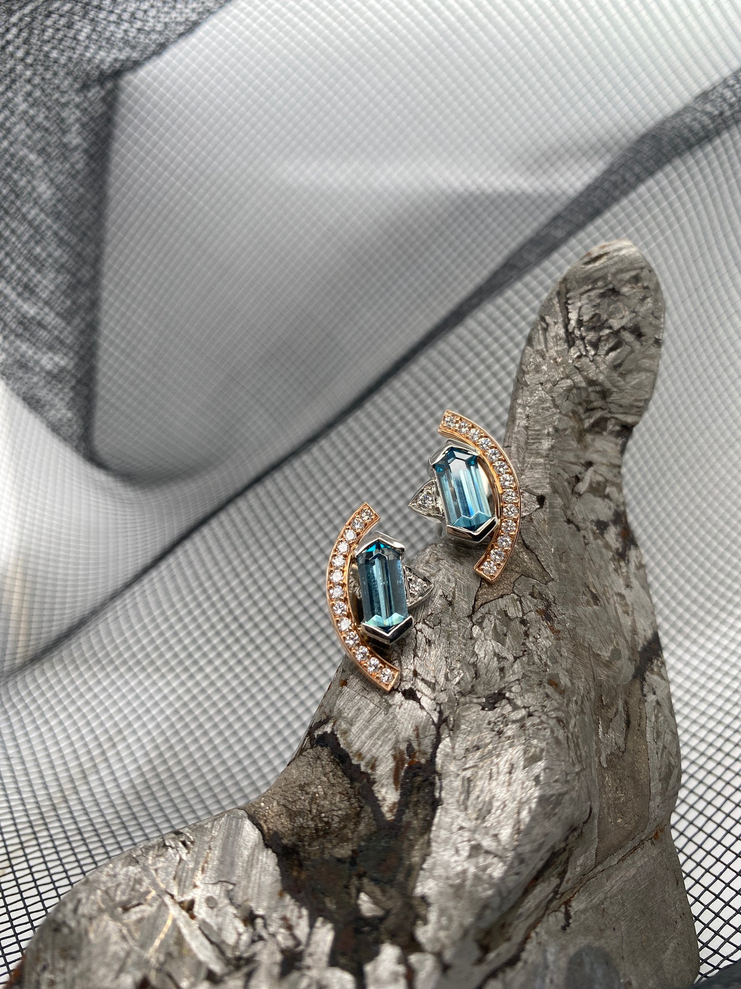 Signature. Crescent Zircon Earrings