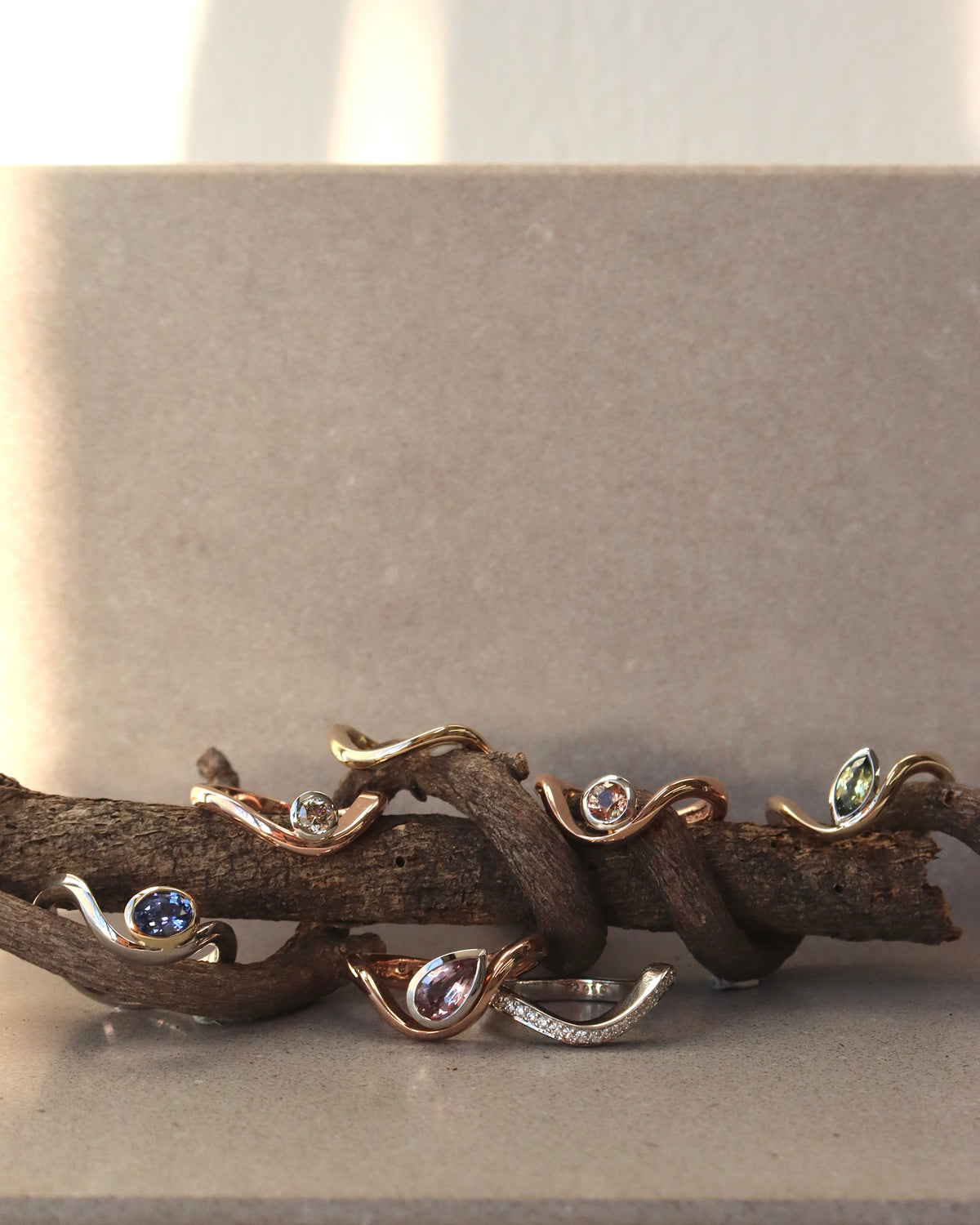 Signature . Curve Champagne Sapphire Ring