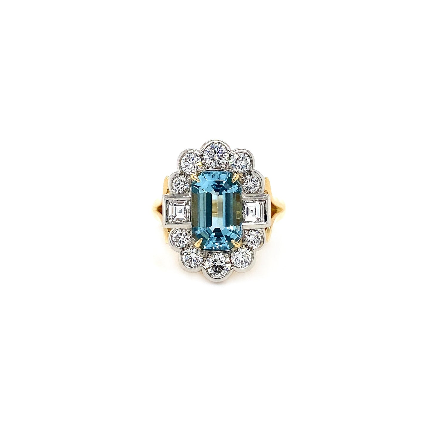 One of a Kind. Aquamarine Daisy Ring - SOLD