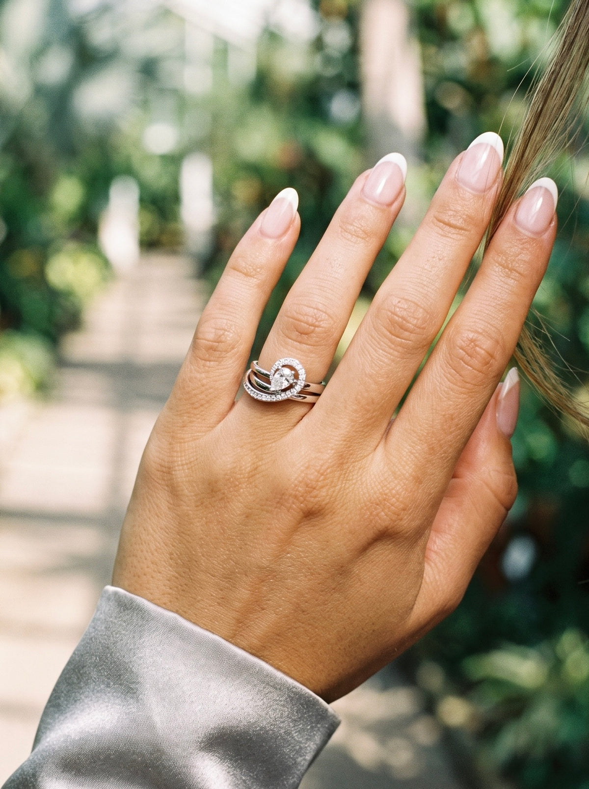 Signature. Reflections Pear Shape Diamond Ring