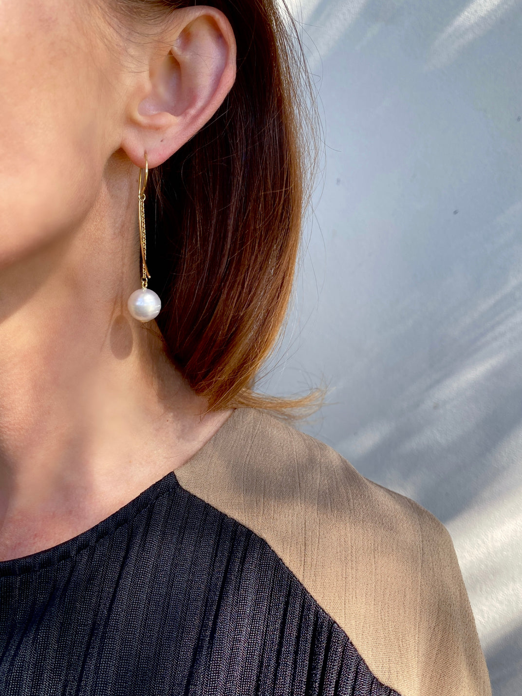 Pearl Creations. Swing Earrings