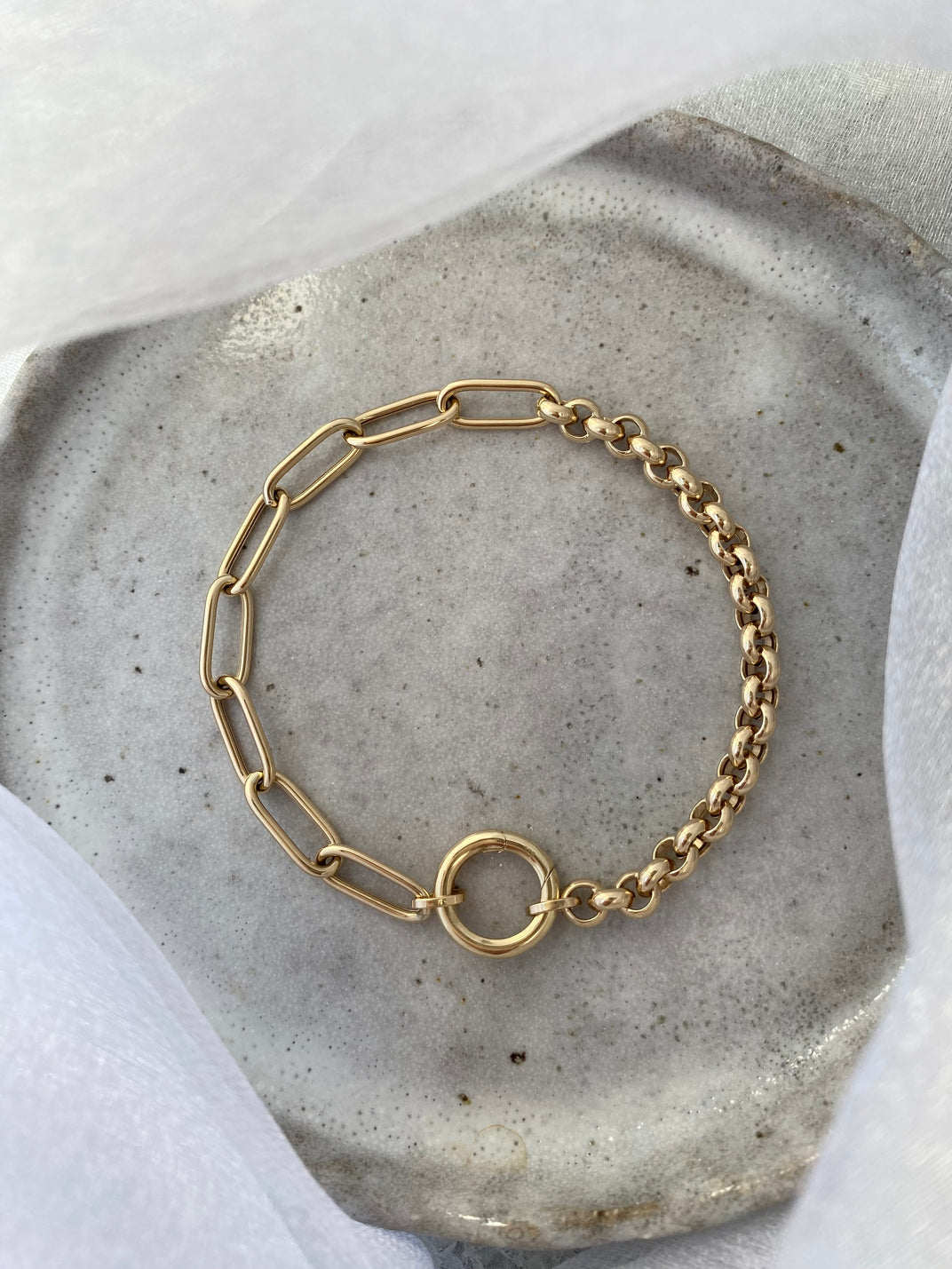 Everyday Creations . Yellow Gold Chain  Bracelet