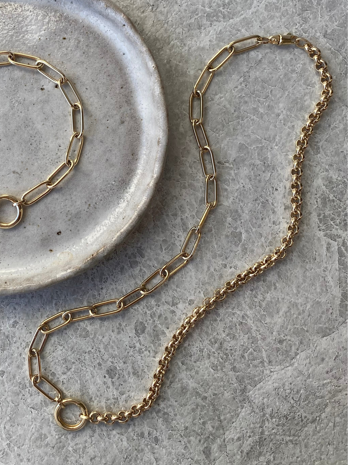 Everyday Creations . Yellow Gold Chain Necklace