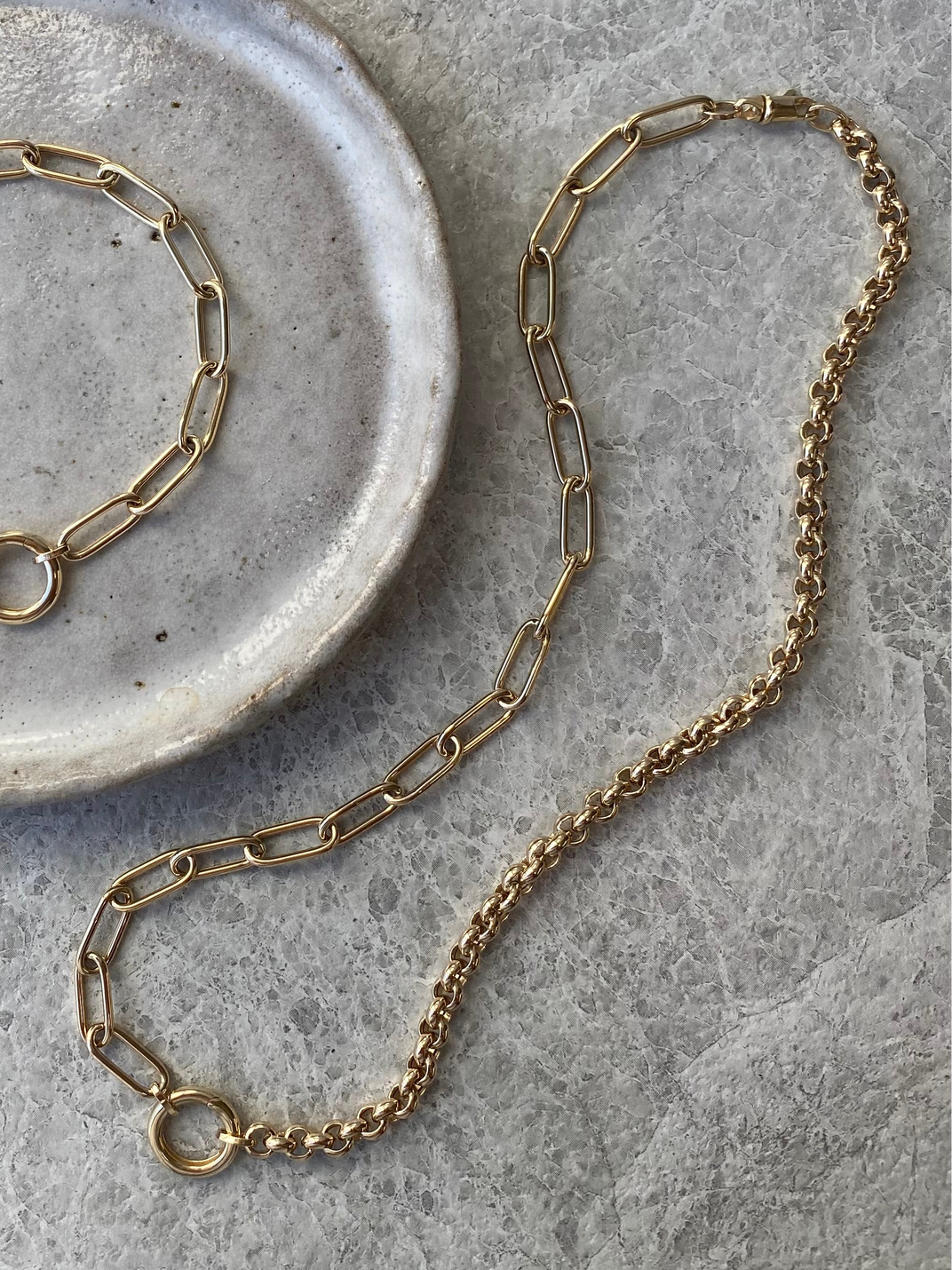 Everyday Creations . Yellow Gold Chain Necklace