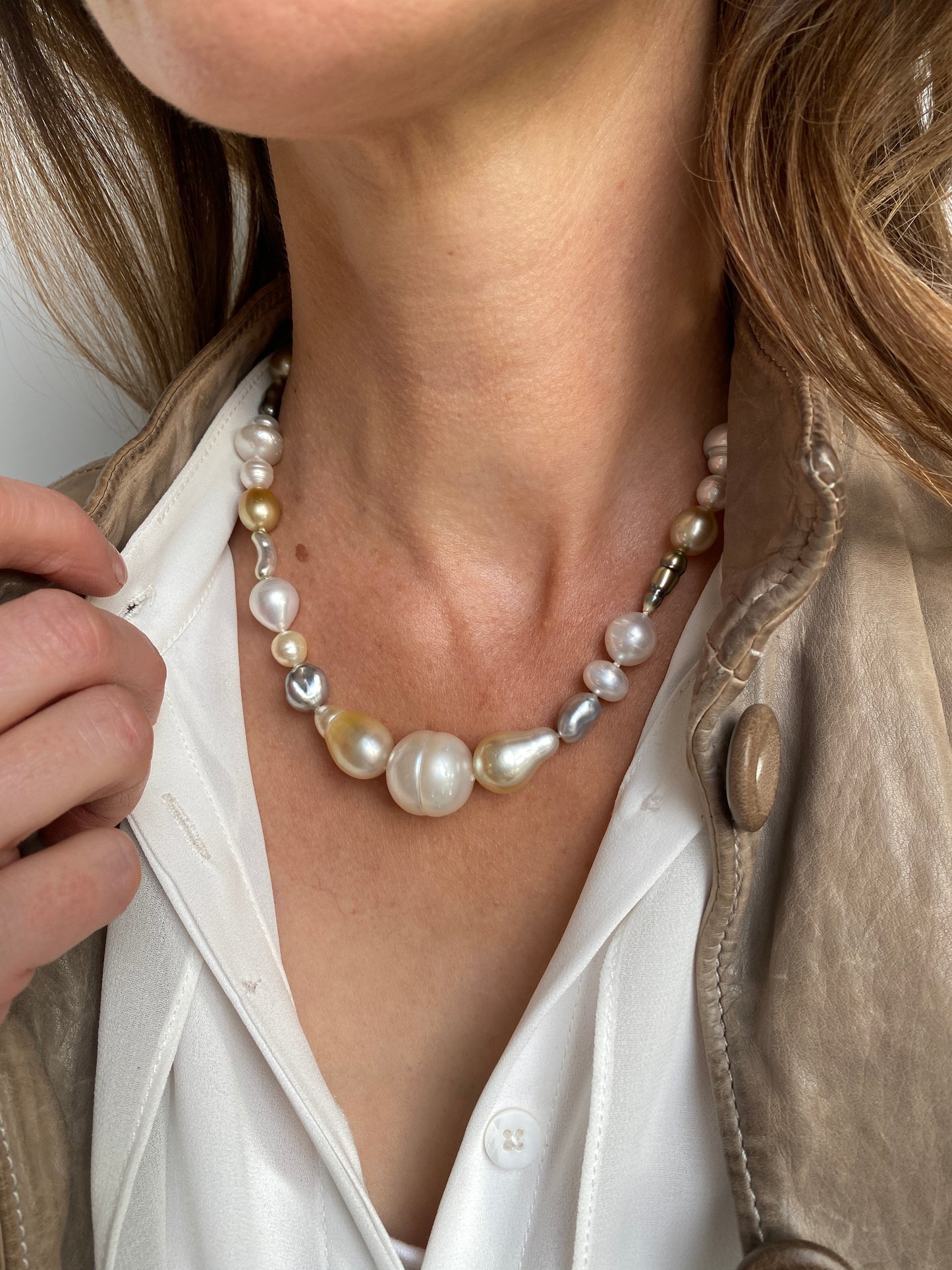 Pearl Creations. South Sea and Tahitian Multi Necklace