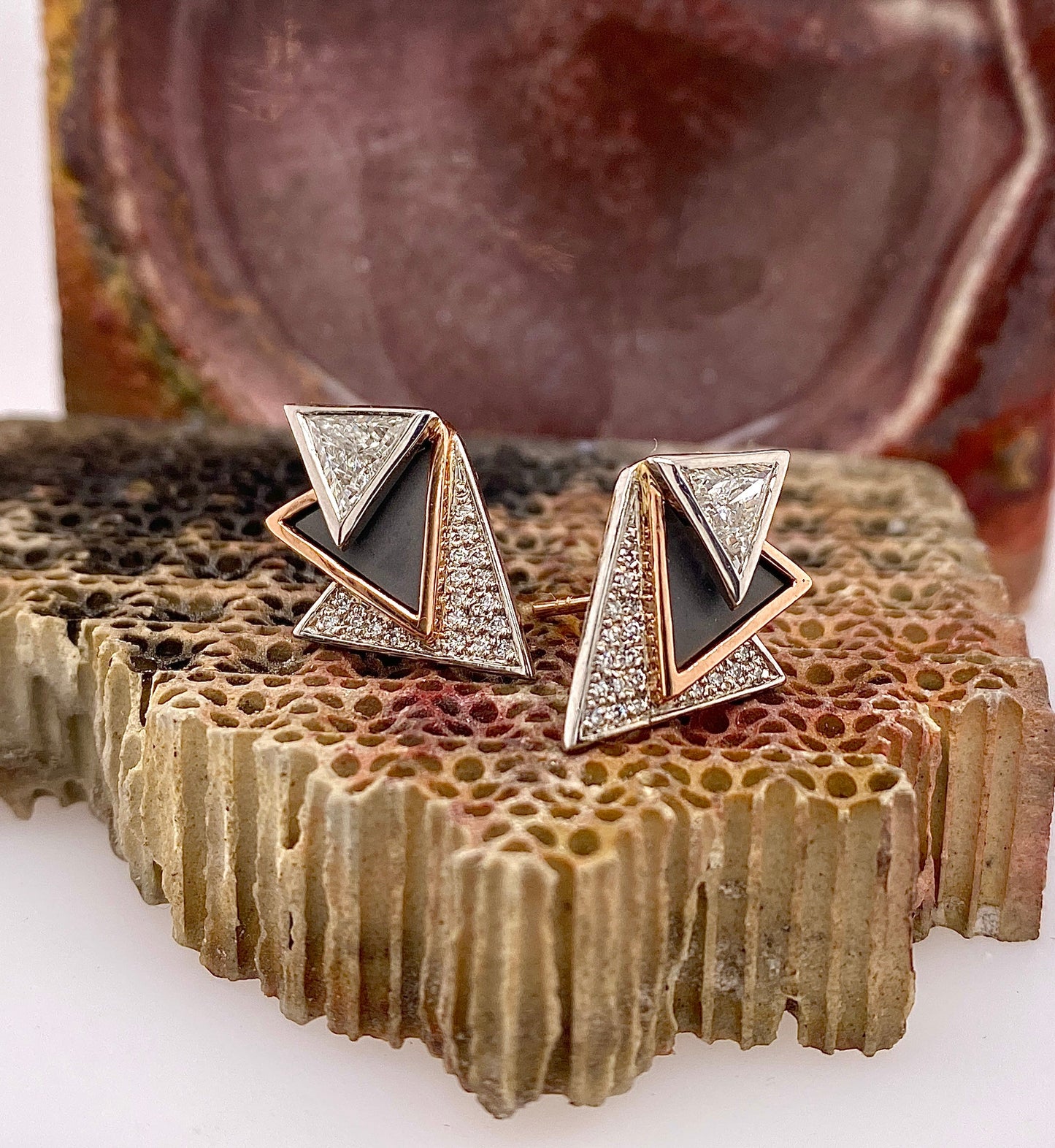 One of a Kind. Tribeca Earrings with Diamonds